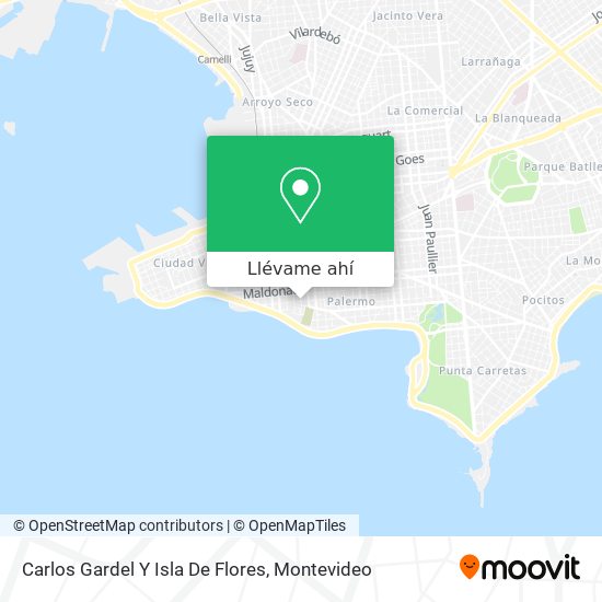 Mapa de Carlos Gardel Y Isla De Flores