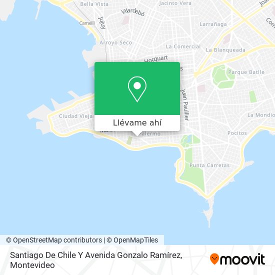 Mapa de Santiago De Chile Y Avenida Gonzalo Ramírez