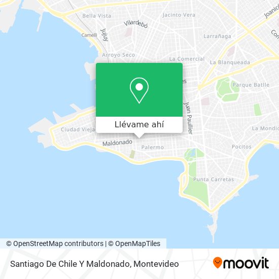 Mapa de Santiago De Chile Y Maldonado