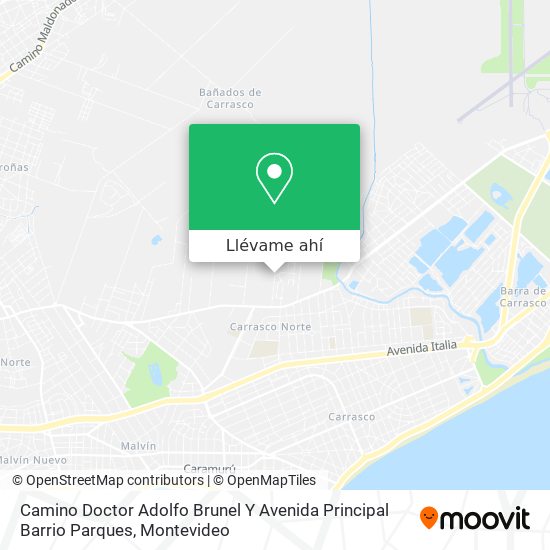 Mapa de Camino Doctor Adolfo Brunel Y Avenida Principal Barrio Parques