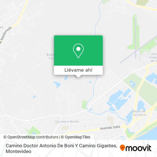 Mapa de Camino Doctor Antonio De Boni Y Camino Gigantes