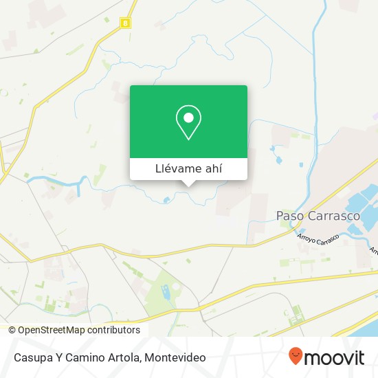 Mapa de Casupa Y Camino Artola