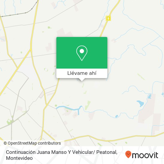 Mapa de Continuación Juana Manso Y Vehicular/ Peatonal