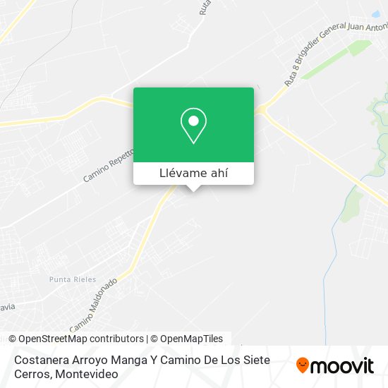 Mapa de Costanera Arroyo Manga Y Camino De Los Siete Cerros