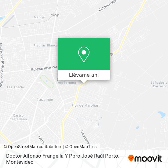 Mapa de Doctor Alfonso Frangella Y Pbro José Raúl Porto