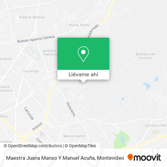 Mapa de Maestra Juana Manso Y Manuel Acuña