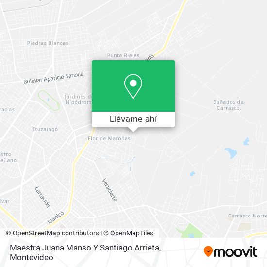 Mapa de Maestra Juana Manso Y Santiago Arrieta
