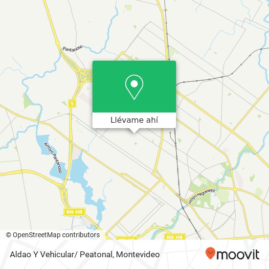 Mapa de Aldao Y Vehicular/ Peatonal