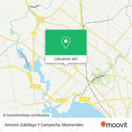 Mapa de Antonio Zubillaga Y Campeche