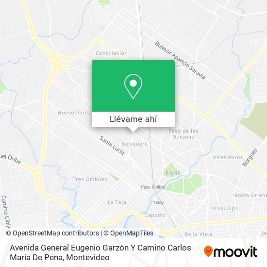 Mapa de Avenida General Eugenio Garzón Y Camino Carlos María De Pena
