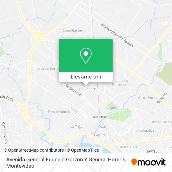 Mapa de Avenida General Eugenio Garzón Y General Hornos