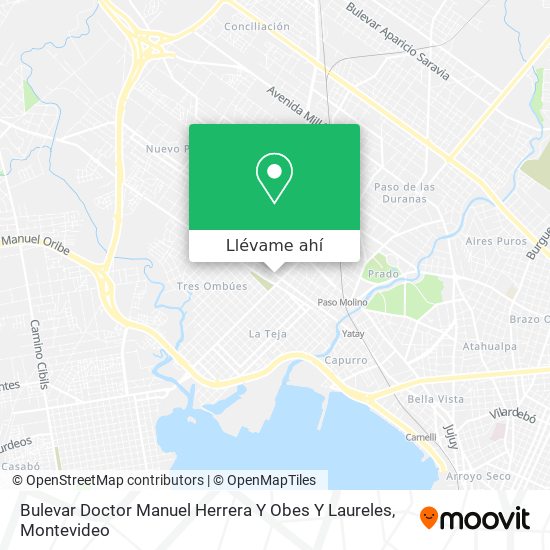 Mapa de Bulevar Doctor Manuel Herrera Y Obes Y Laureles