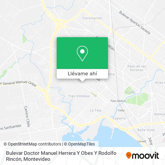 Mapa de Bulevar Doctor Manuel Herrera Y Obes Y Rodolfo Rincón