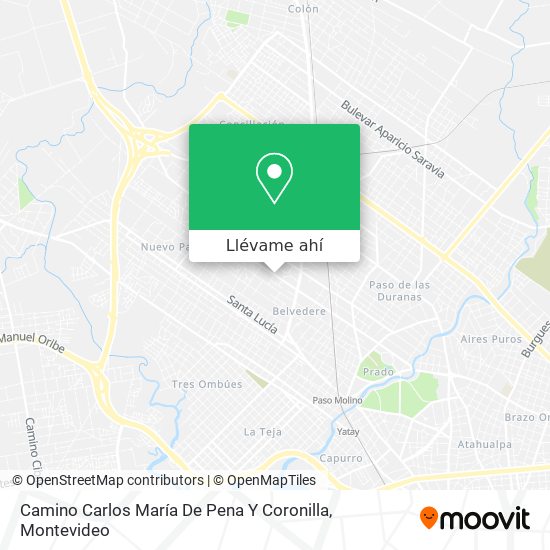 Mapa de Camino Carlos María De Pena Y Coronilla