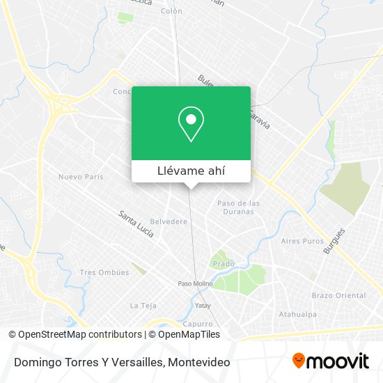Mapa de Domingo Torres Y Versailles
