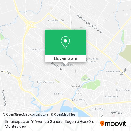 Mapa de Emancipación Y Avenida General Eugenio Garzón
