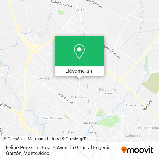Mapa de Felipe Pérez De Sosa Y Avenida General Eugenio Garzón