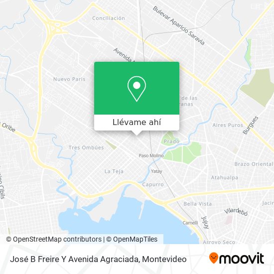 Mapa de José B Freire Y Avenida Agraciada