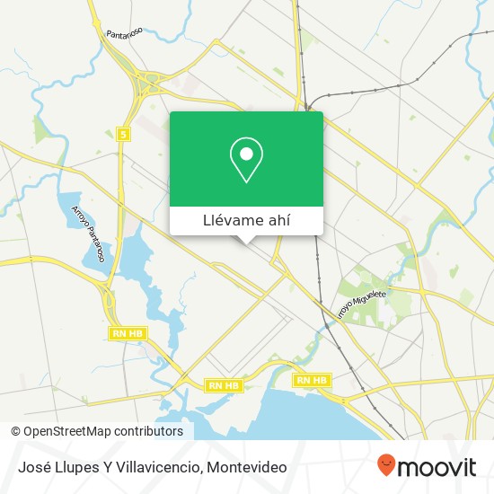 Mapa de José Llupes Y Villavicencio