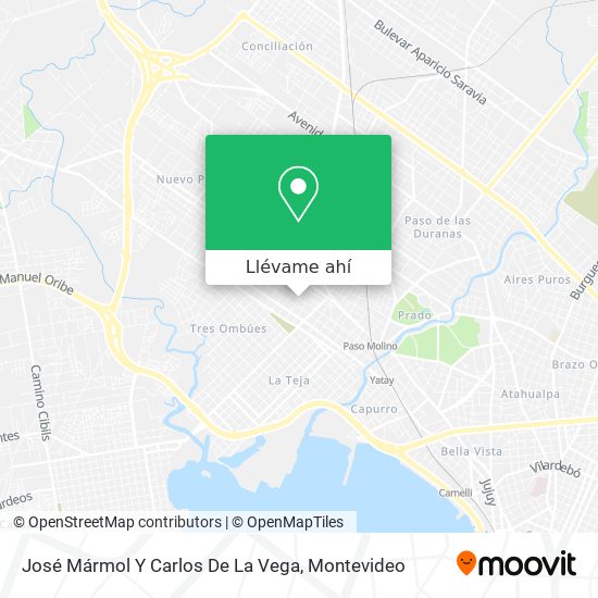 Mapa de José Mármol Y Carlos De La Vega