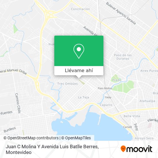 Mapa de Juan C Molina Y Avenida Luis Batlle Berres