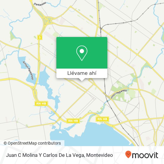 Mapa de Juan C Molina Y Carlos De La Vega