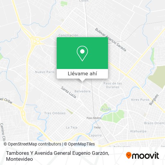 Mapa de Tambores Y Avenida General Eugenio Garzón