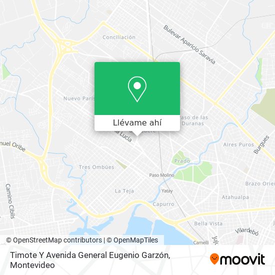 Mapa de Timote Y Avenida General Eugenio Garzón