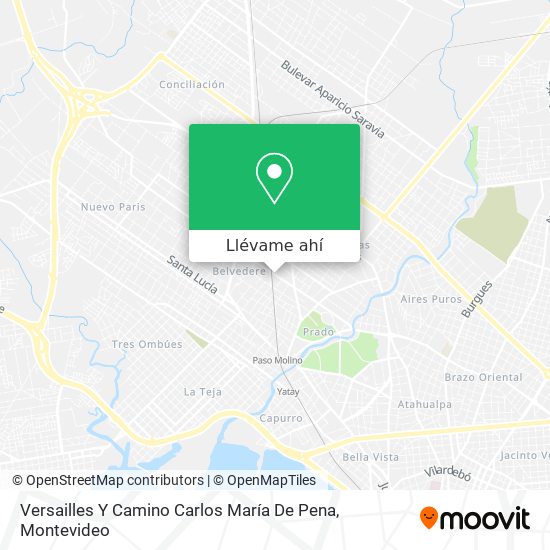 Mapa de Versailles Y Camino Carlos María De Pena