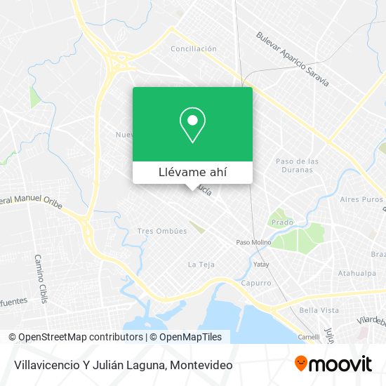 Mapa de Villavicencio Y Julián Laguna