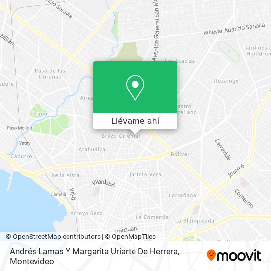 Mapa de Andrés Lamas Y Margarita Uriarte De Herrera