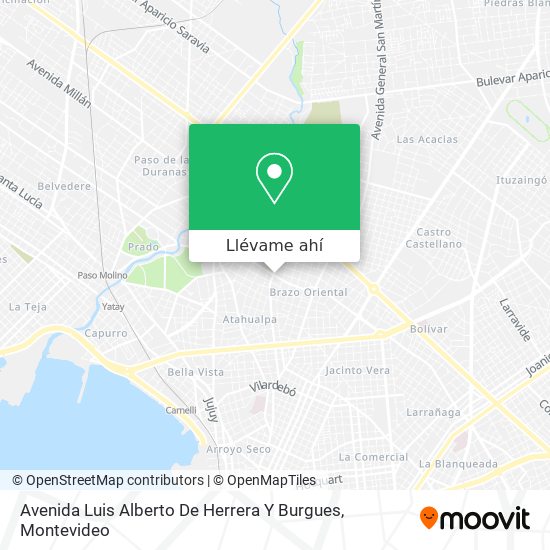 Mapa de Avenida Luis Alberto De Herrera Y Burgues