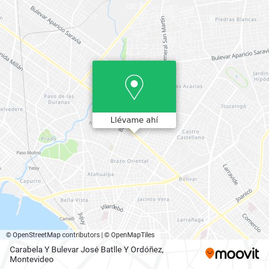 Mapa de Carabela Y Bulevar José Batlle Y Ordóñez