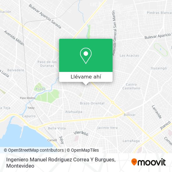 Mapa de Ingeniero Manuel Rodríguez Correa Y Burgues