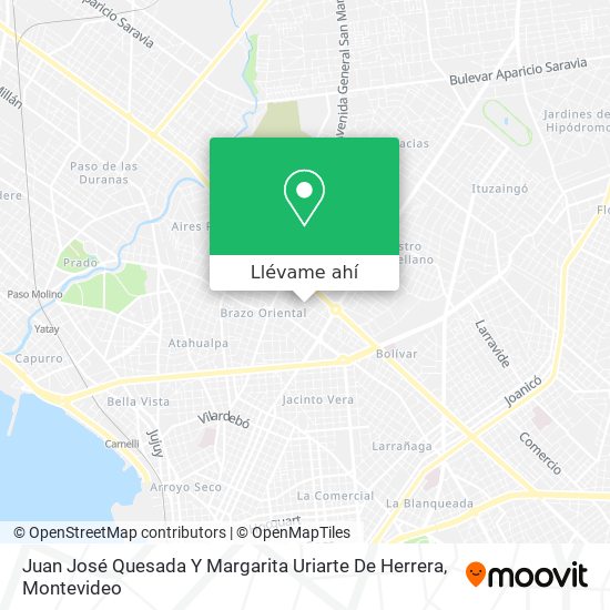 Mapa de Juan José Quesada Y Margarita Uriarte De Herrera