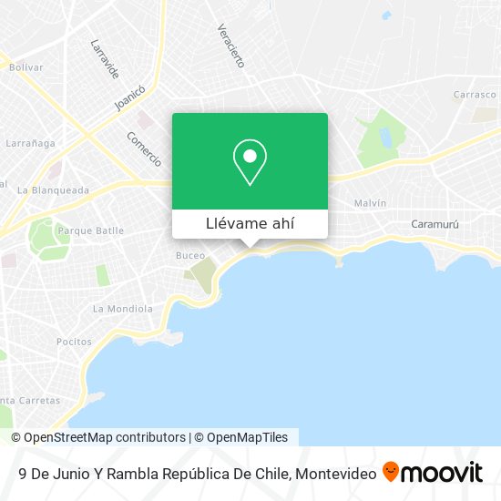 Mapa de 9 De Junio Y Rambla República De Chile