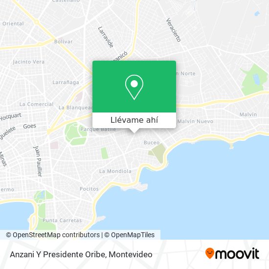 Mapa de Anzani Y Presidente Oribe