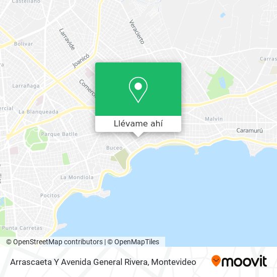 Mapa de Arrascaeta Y Avenida General Rivera