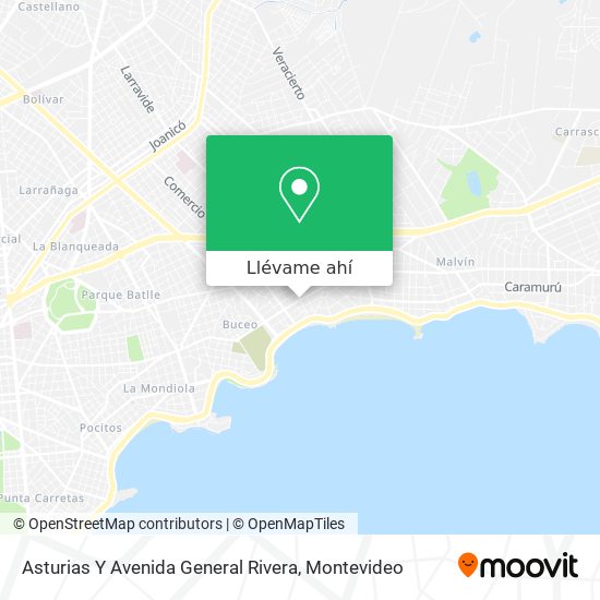 Mapa de Asturias Y Avenida General Rivera