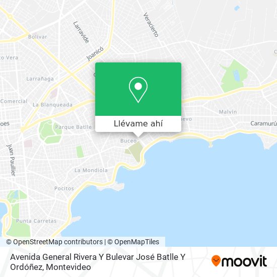 Mapa de Avenida General Rivera Y Bulevar José Batlle Y Ordóñez