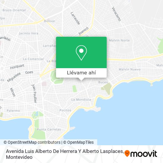Mapa de Avenida Luis Alberto De Herrera Y Alberto Lasplaces