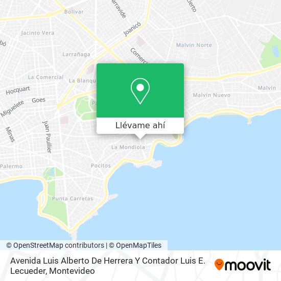 Mapa de Avenida Luis Alberto De Herrera Y Contador Luis E. Lecueder