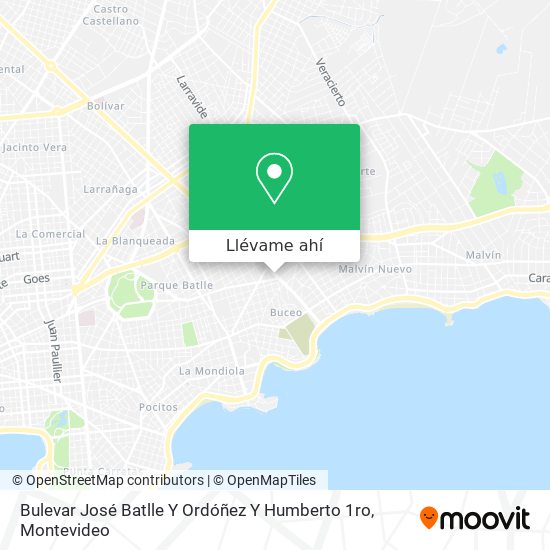 Mapa de Bulevar José Batlle Y Ordóñez Y Humberto 1ro