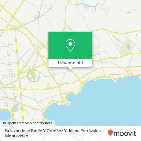 Mapa de Bulevar José Batlle Y Ordóñez Y Jaime Estrázulas