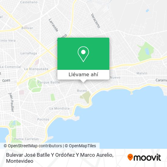 Mapa de Bulevar José Batlle Y Ordóñez Y Marco Aurelio