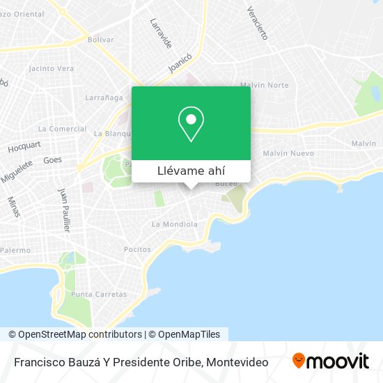 Mapa de Francisco Bauzá Y Presidente Oribe