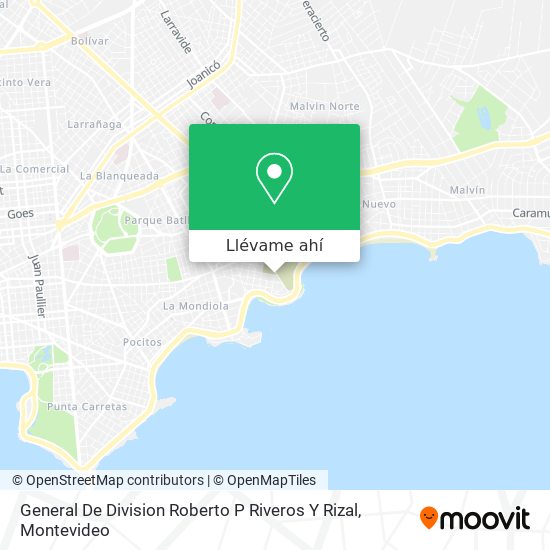 Mapa de General De Division Roberto P Riveros Y Rizal