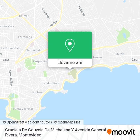 Mapa de Graciela De Gouveia De Michelena Y Avenida General Rivera