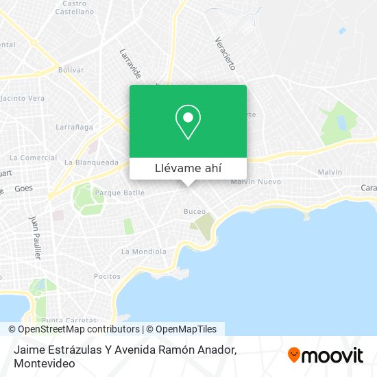 Mapa de Jaime Estrázulas Y Avenida Ramón Anador
