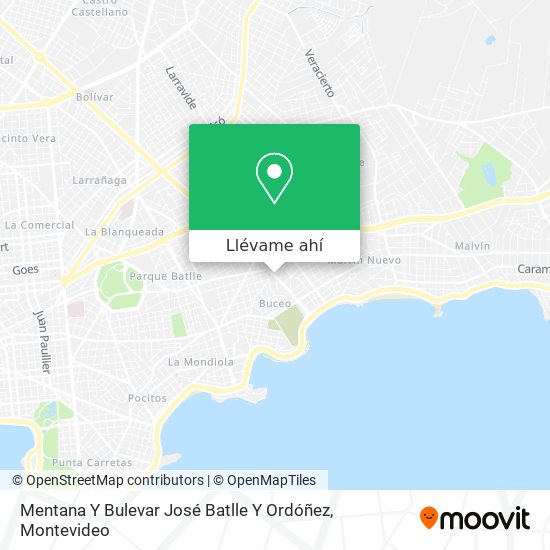 Mapa de Mentana Y Bulevar José Batlle Y Ordóñez
